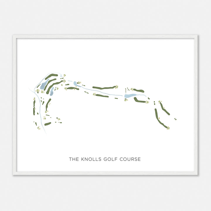 Print of The Knolls Golf Course Modern Map