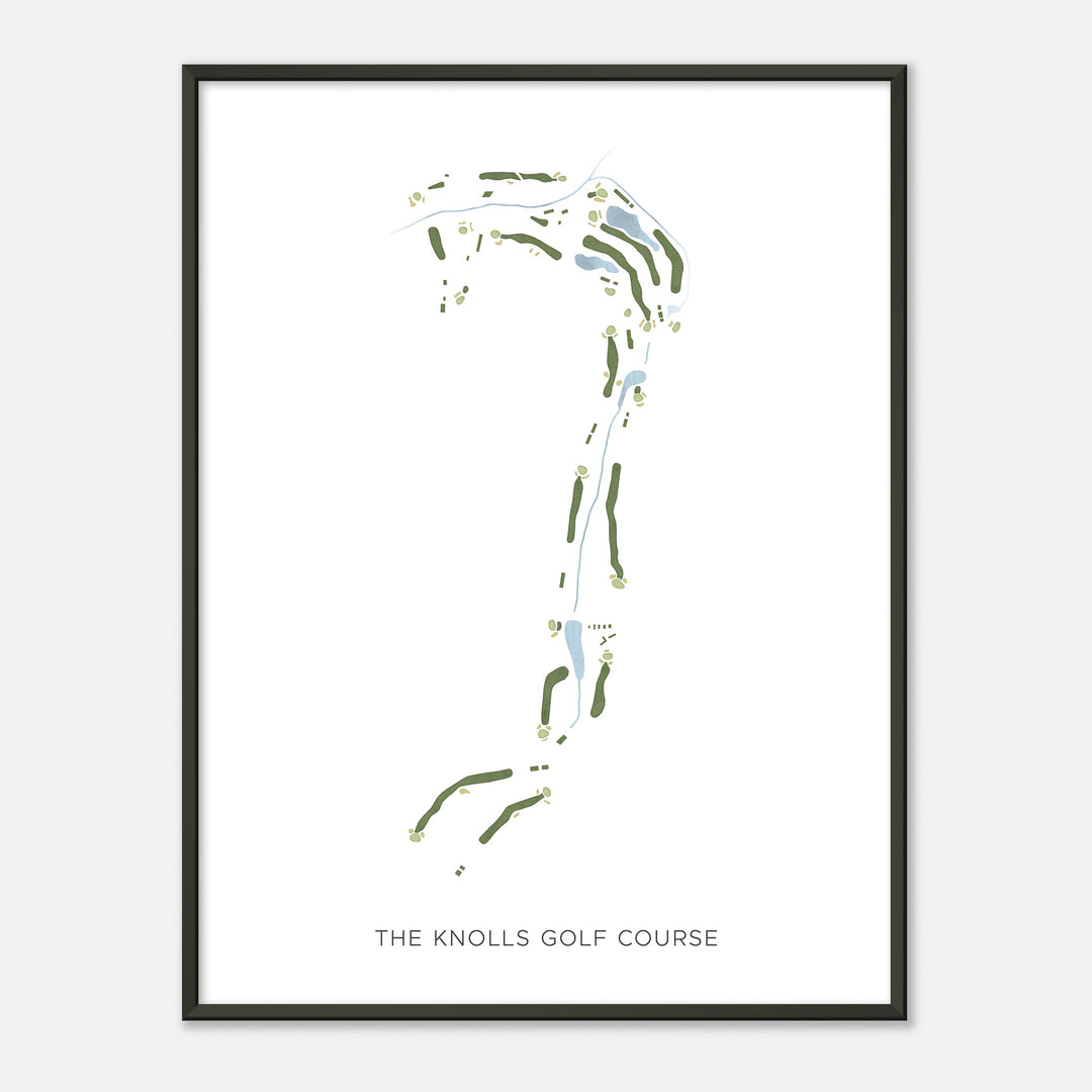 Print of The Knolls Golf Course Modern Map