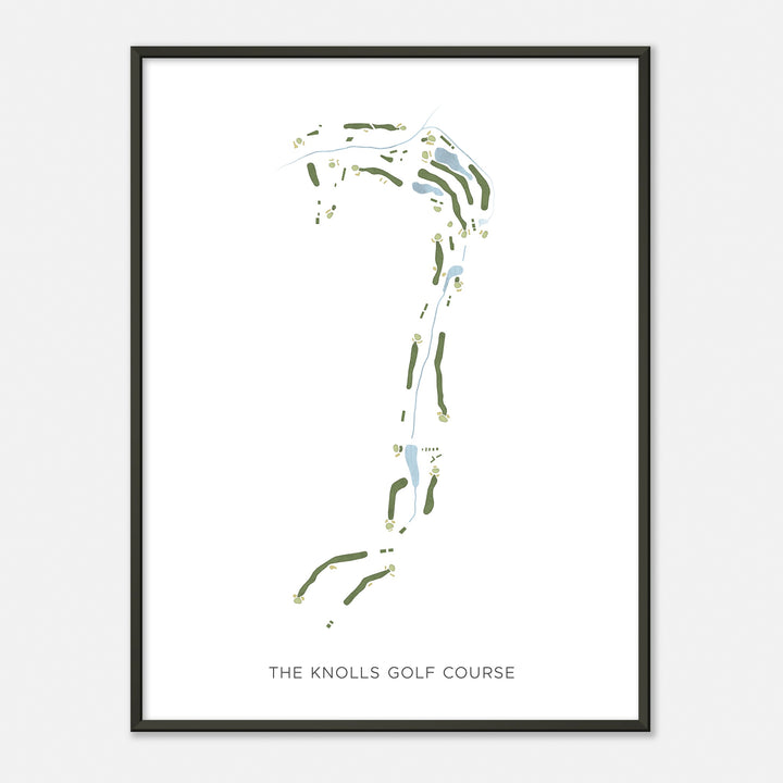 Print of The Knolls Golf Course Modern Map