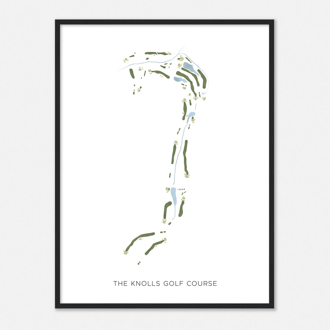 Print of The Knolls Golf Course Modern Map