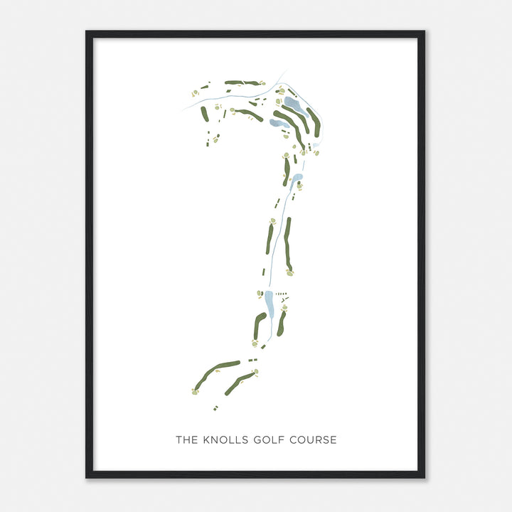 Print of The Knolls Golf Course Modern Map