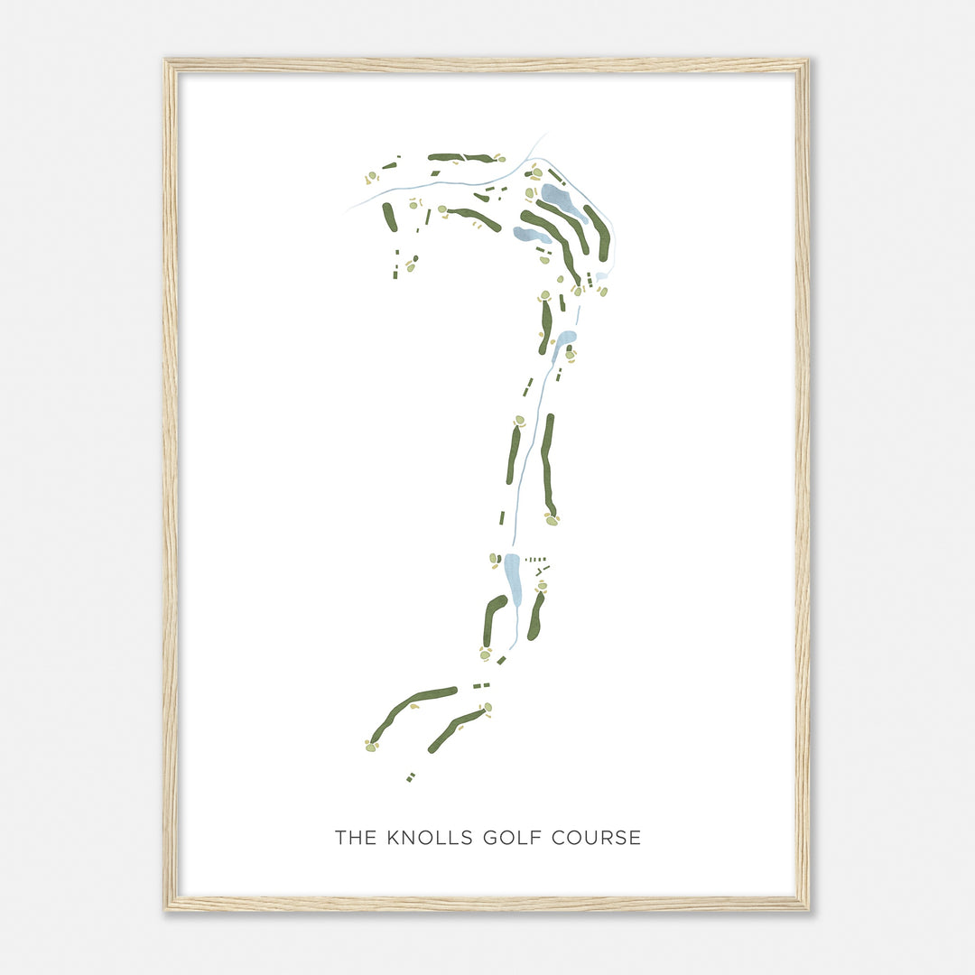 Print of The Knolls Golf Course Modern Map