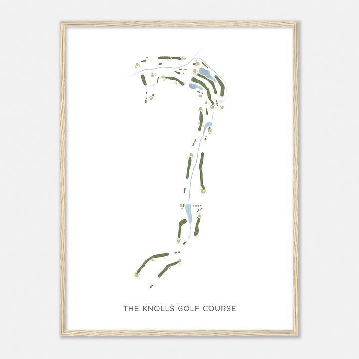 Print of The Knolls Golf Course Modern Map