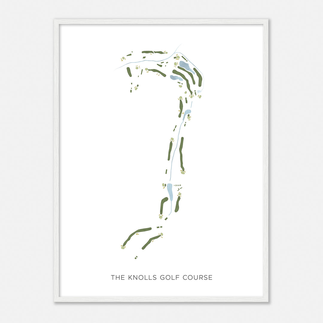 Print of The Knolls Golf Course Modern Map
