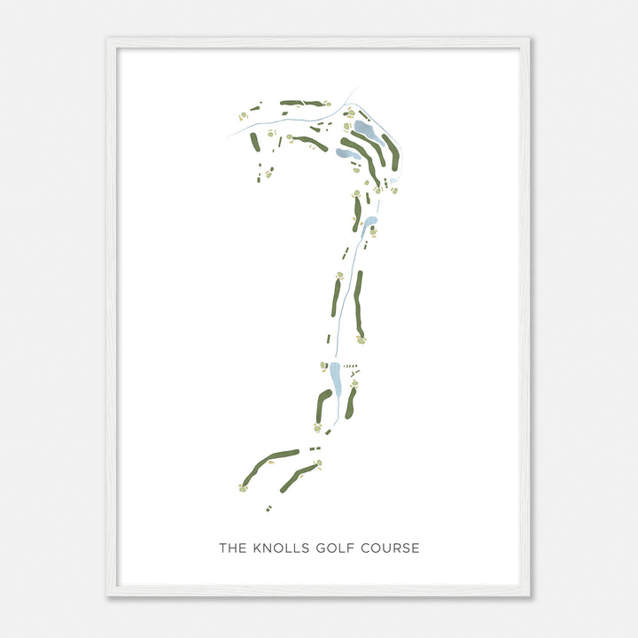 Print of The Knolls Golf Course Modern Map