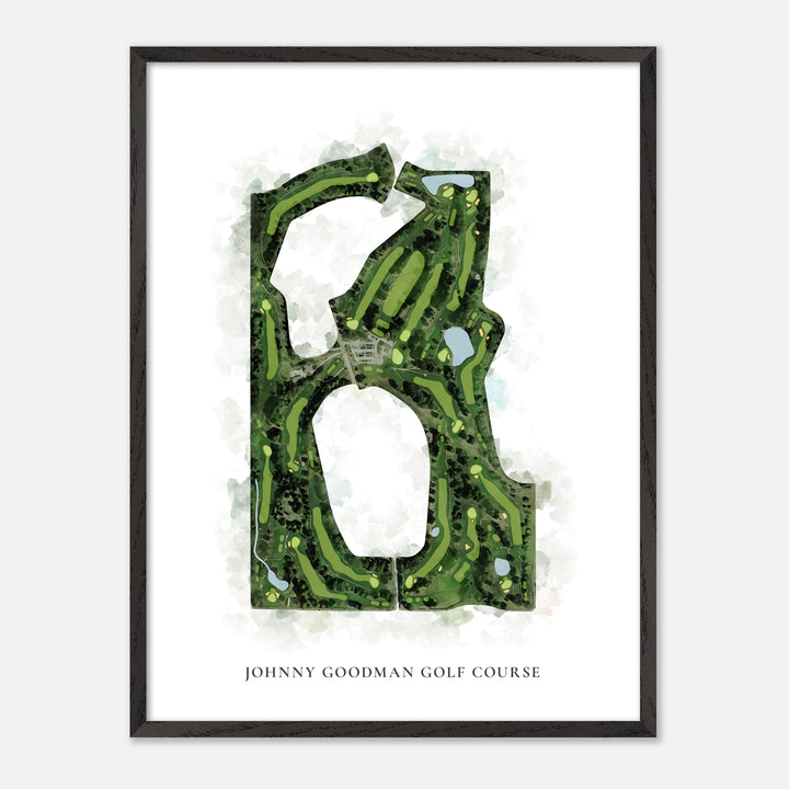 Print of Johnny Goodman Golf Course Classic Map