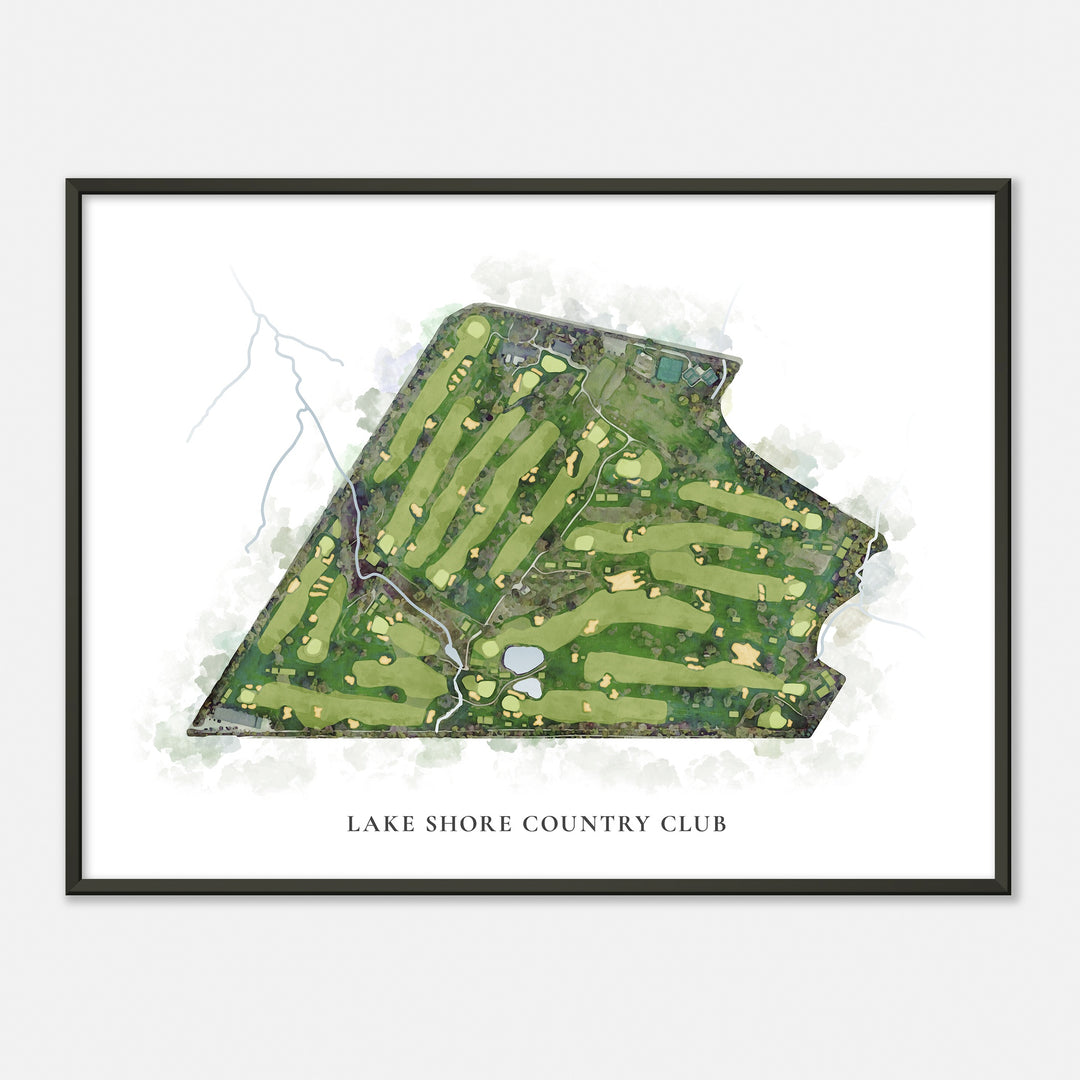 Print of Lake Shore Country Club Classic Map
