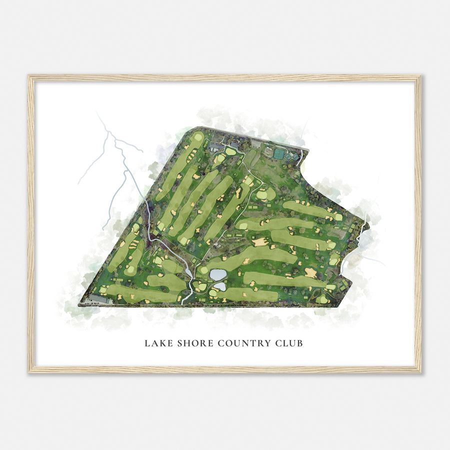 Print of Lake Shore Country Club Classic Map