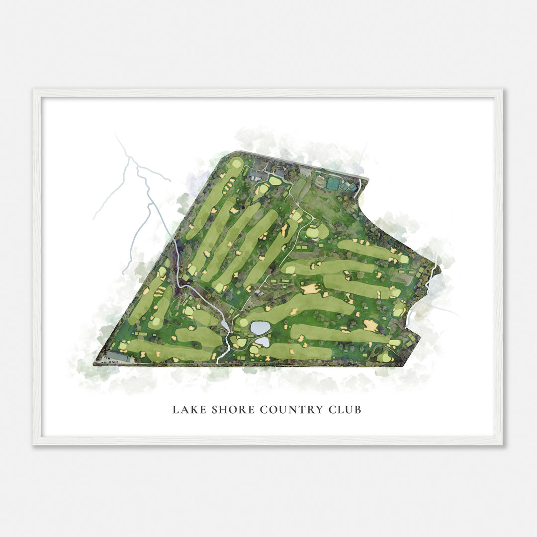 Print of Lake Shore Country Club Classic Map