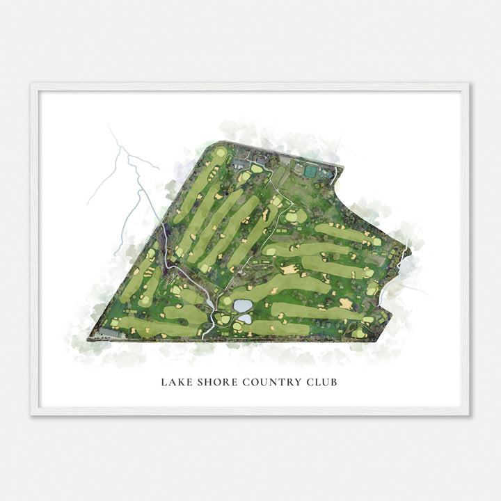Print of Lake Shore Country Club Classic Map