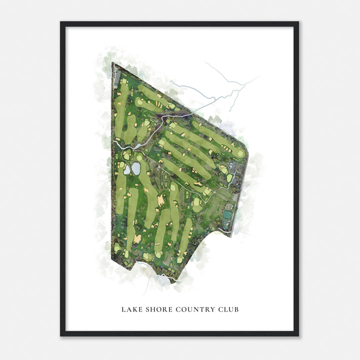 Print of Lake Shore Country Club Classic Map