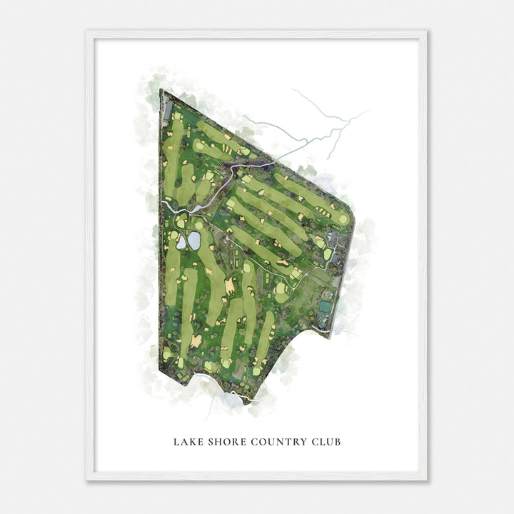 Print of Lake Shore Country Club Classic Map