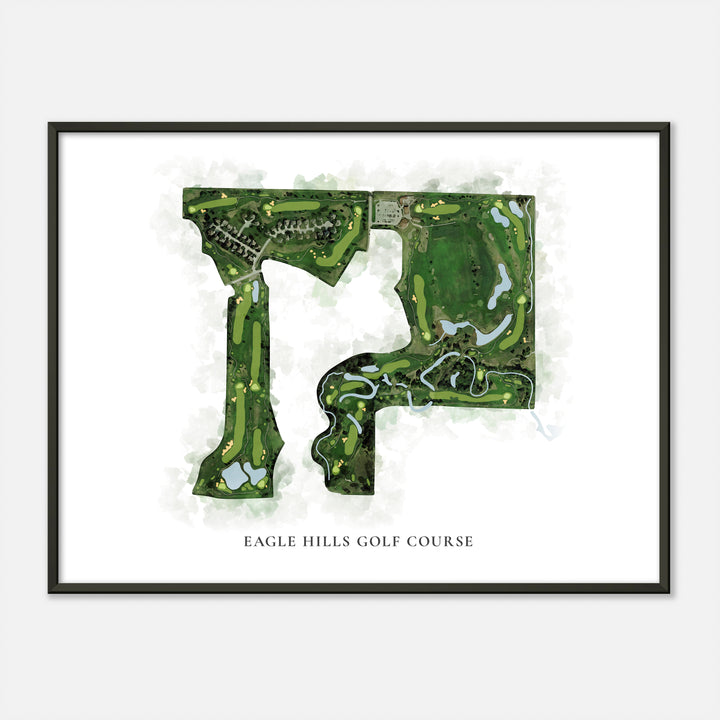 Print of Eagle Hills Golf Course Classic Map