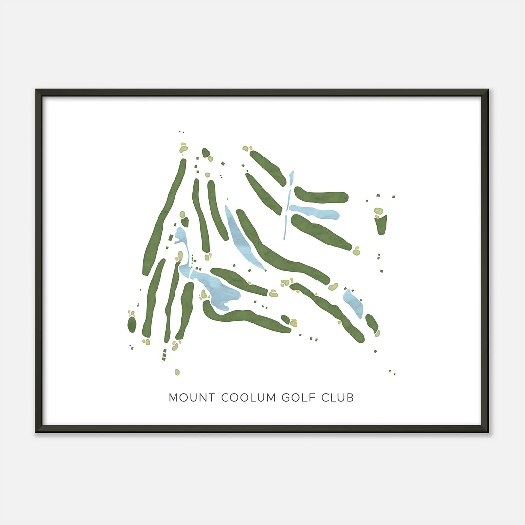 Print of Mount Coolum Golf Club Modern Map