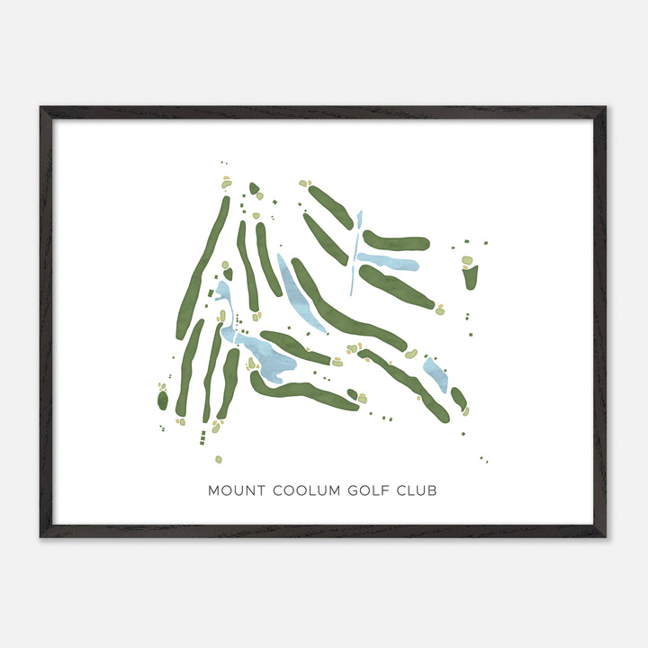 Print of Mount Coolum Golf Club Modern Map