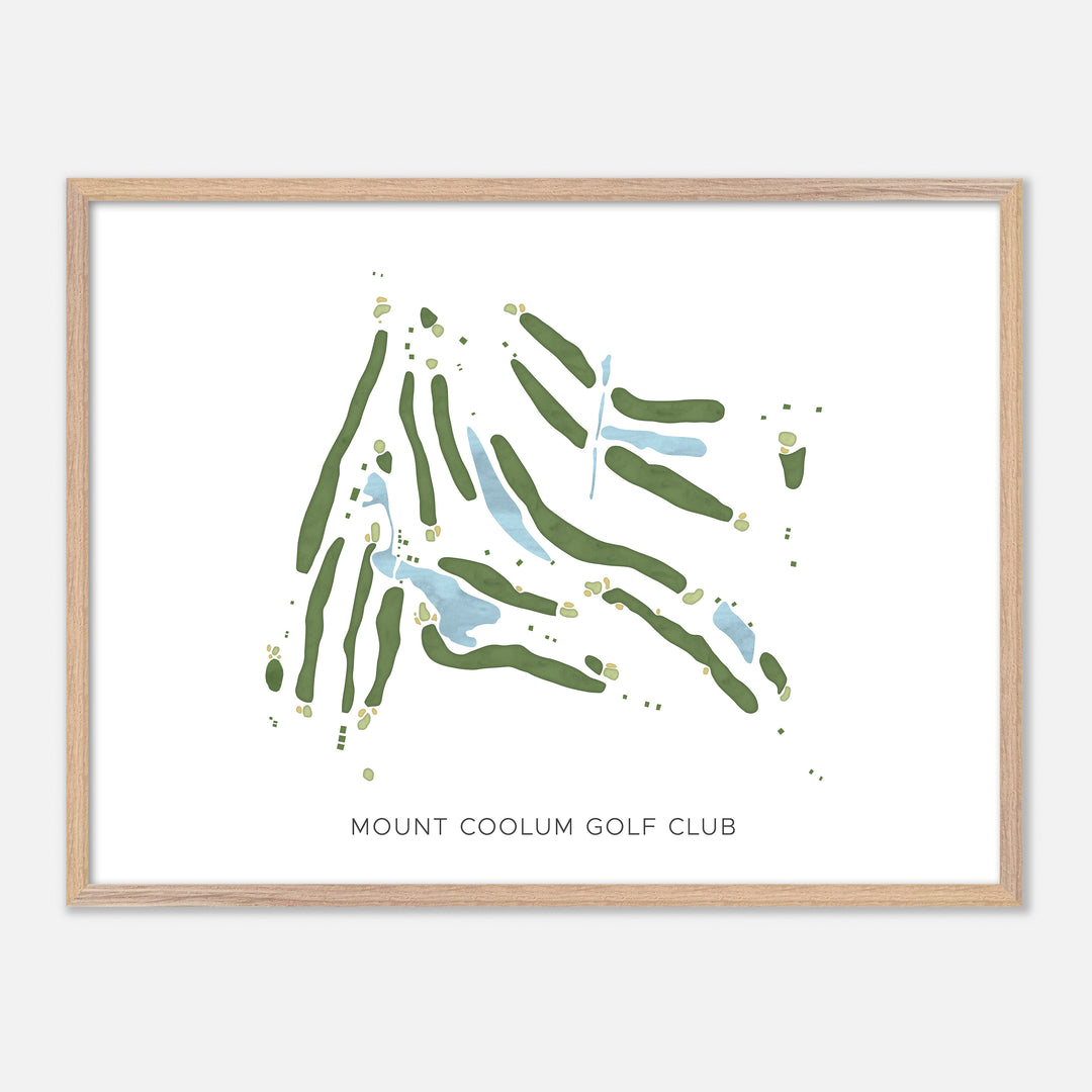 Print of Mount Coolum Golf Club Modern Map
