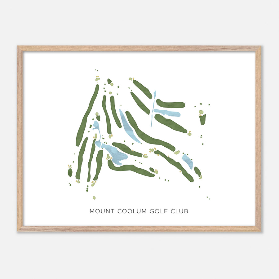Print of Mount Coolum Golf Club Modern Map