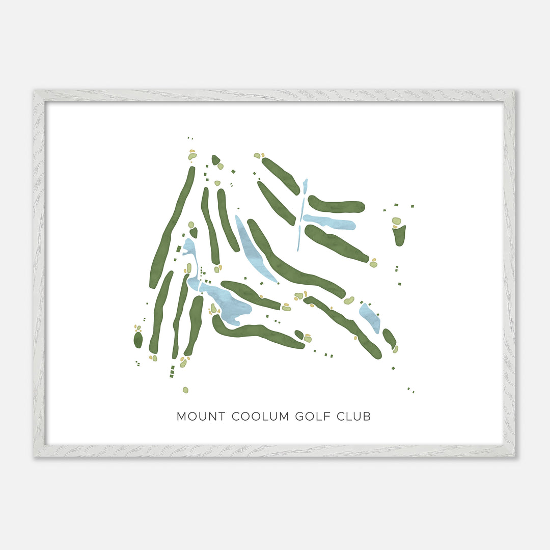 Print of Mount Coolum Golf Club Modern Map