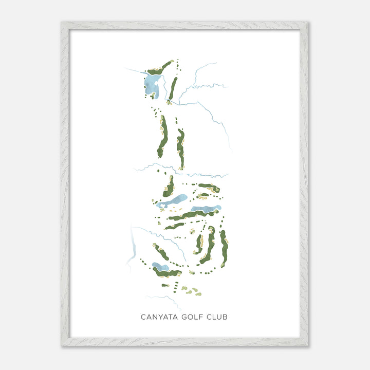 Print of Canyata Golf Club Modern Map