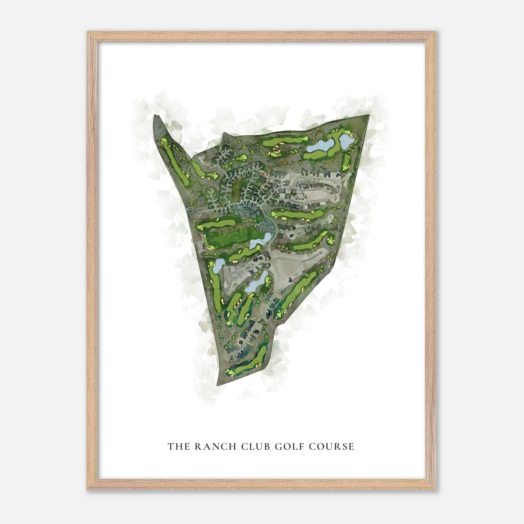 Print of The Ranch Club Golf Course Classic Map