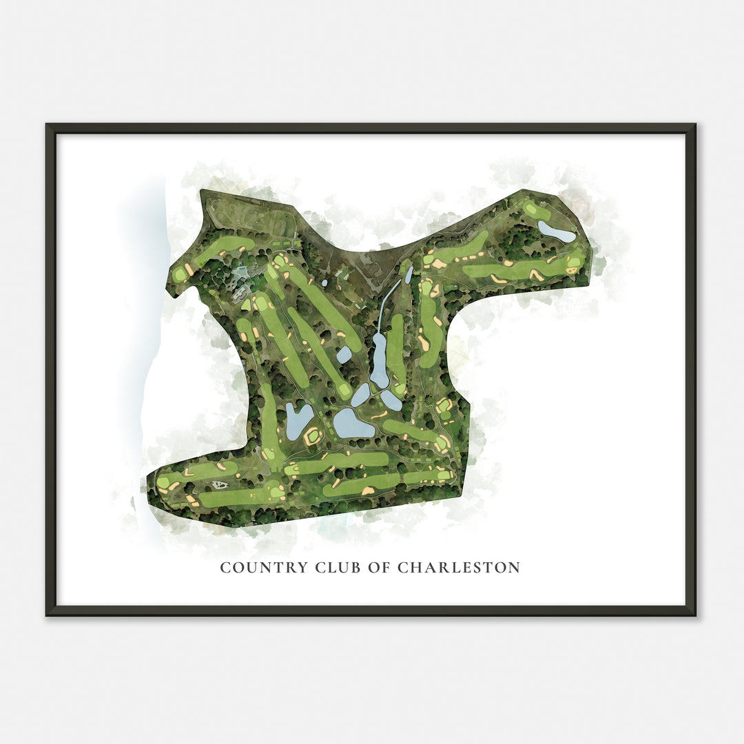Print of Country Club Of Charleston Classic Map