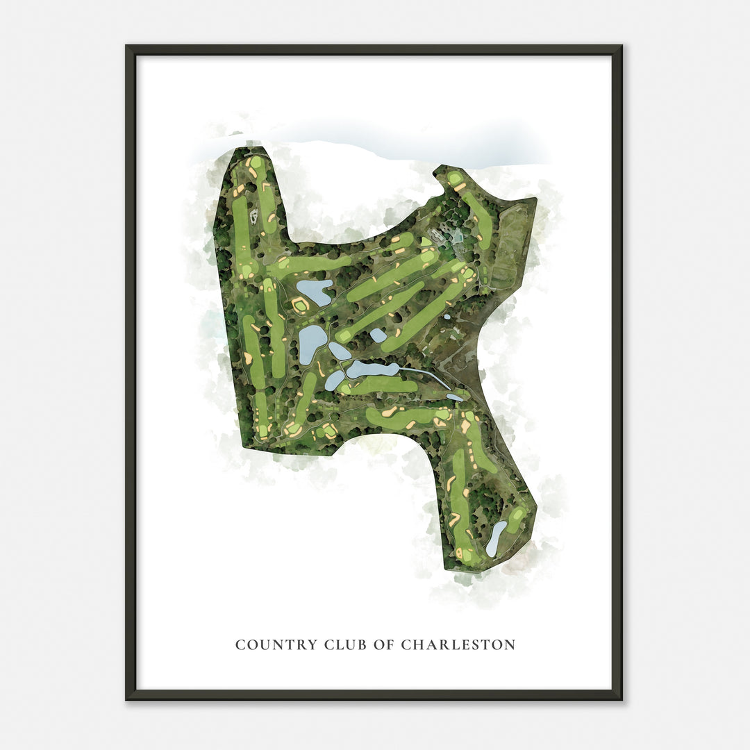 Print of Country Club Of Charleston Classic Map