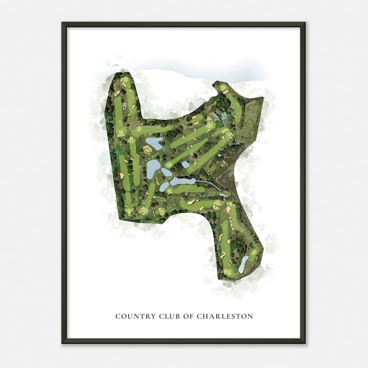Print of Country Club Of Charleston Classic Map