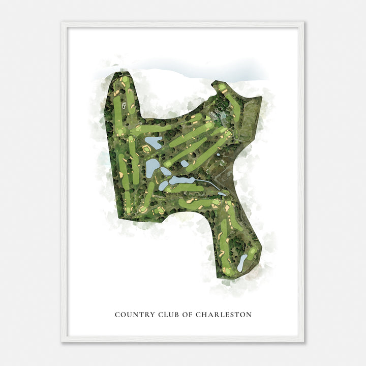 Print of Country Club Of Charleston Classic Map