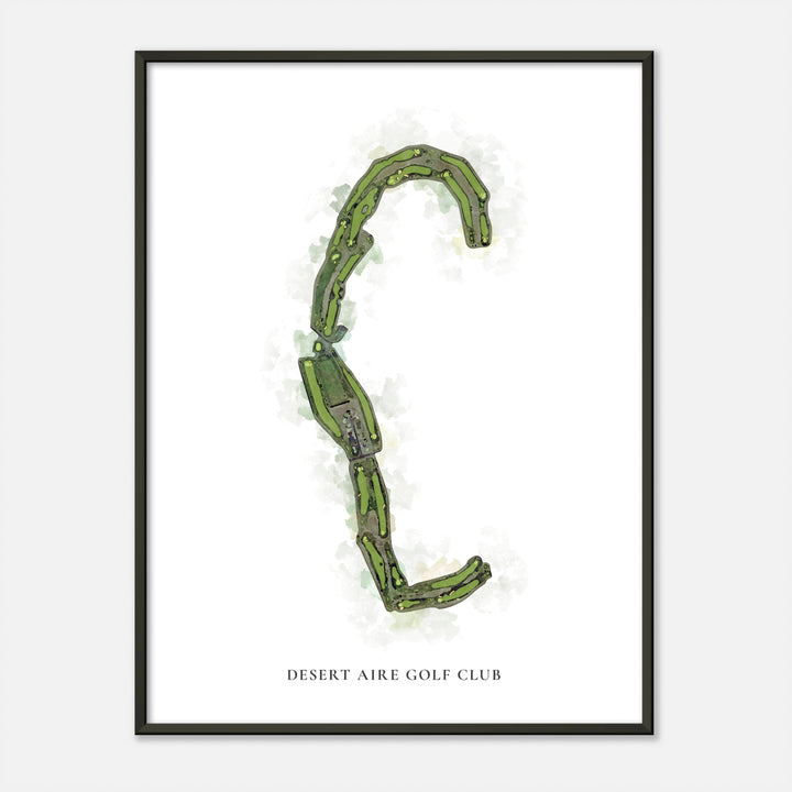 Print of Desert Aire Golf Club Classic Map