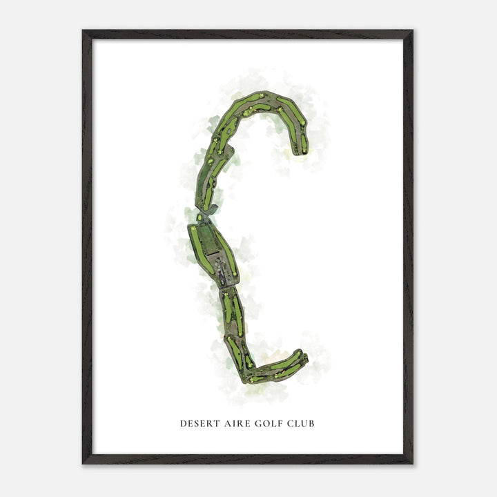 Print of Desert Aire Golf Club Classic Map