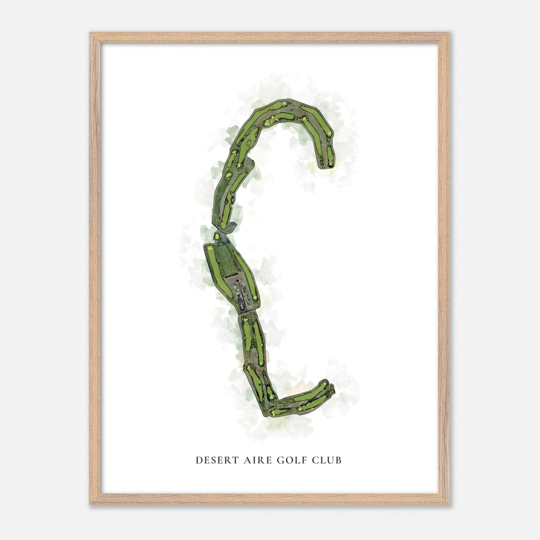 Print of Desert Aire Golf Club Classic Map