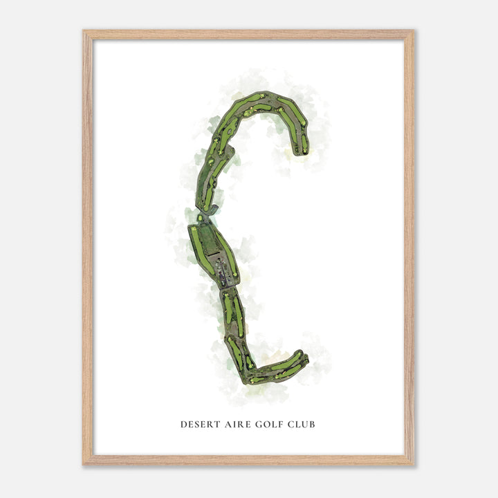 Print of Desert Aire Golf Club Classic Map