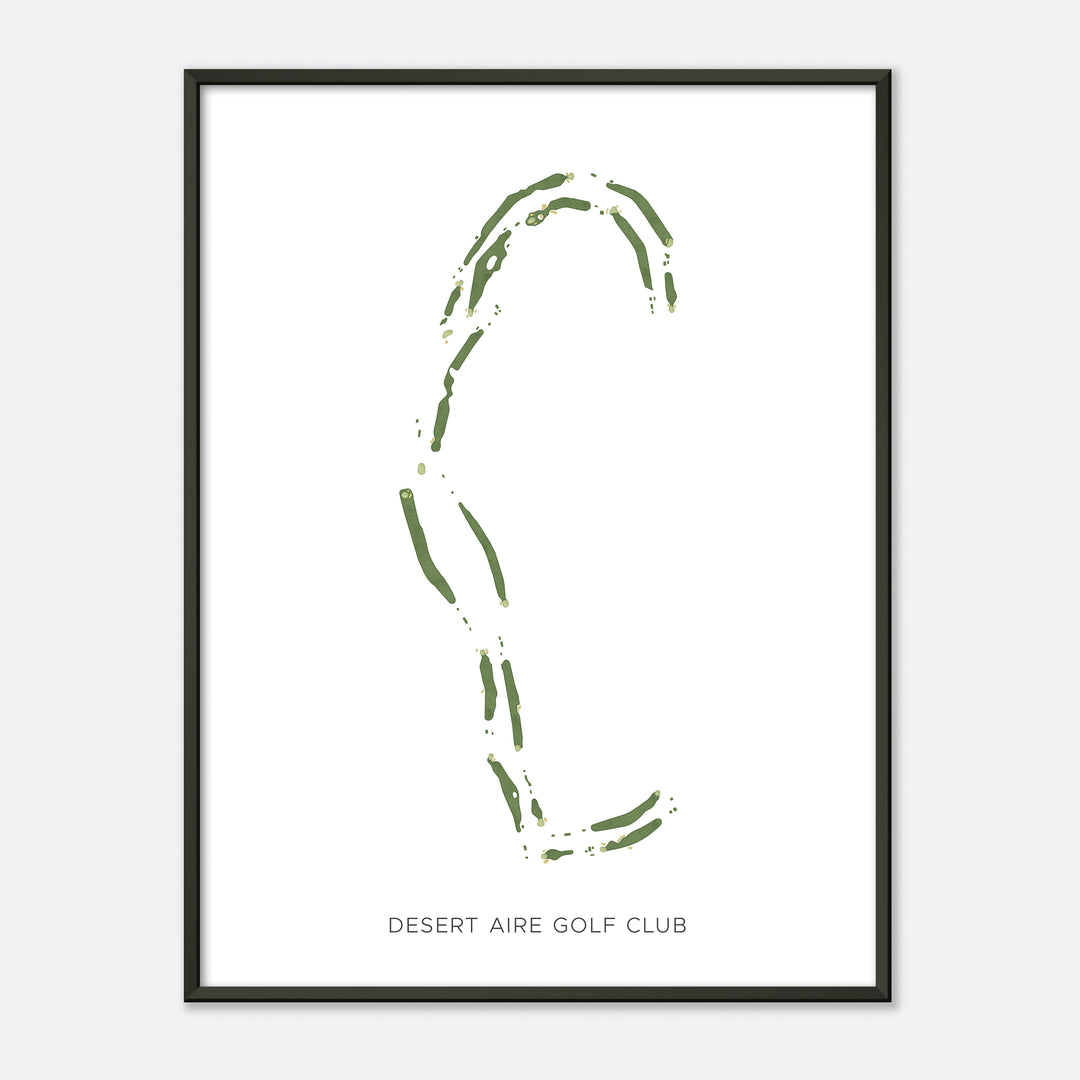 Print of Desert Aire Golf Club Modern Map