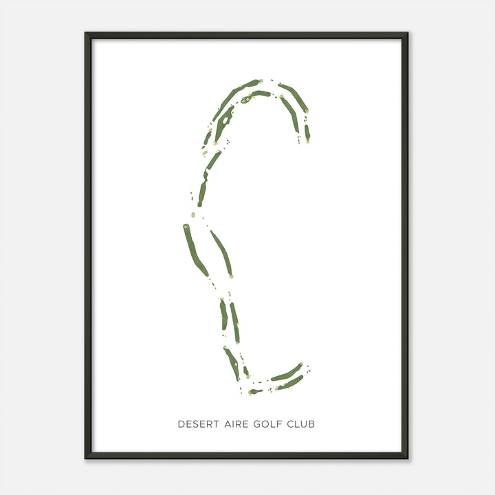 Print of Desert Aire Golf Club Modern Map