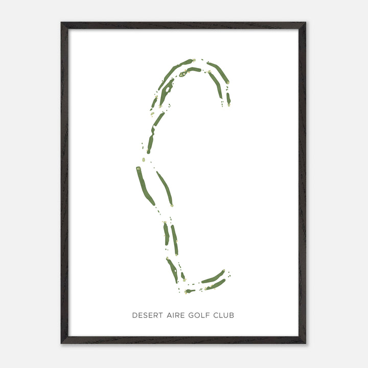 Print of Desert Aire Golf Club Modern Map