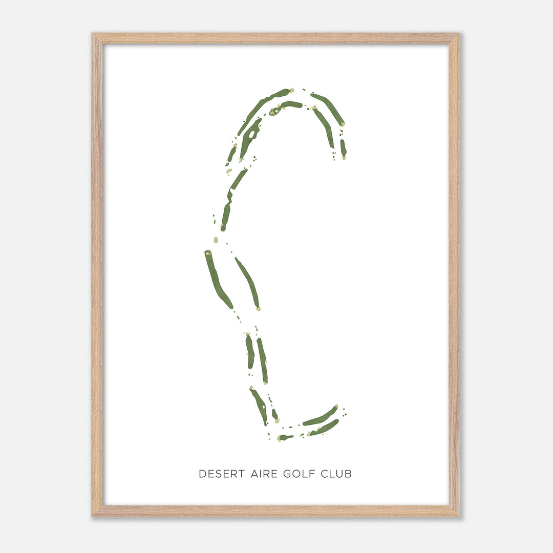 Print of Desert Aire Golf Club Modern Map