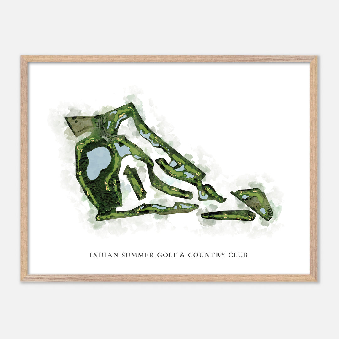Print of Indian Summer Golf &amp; Country Club Classic Map