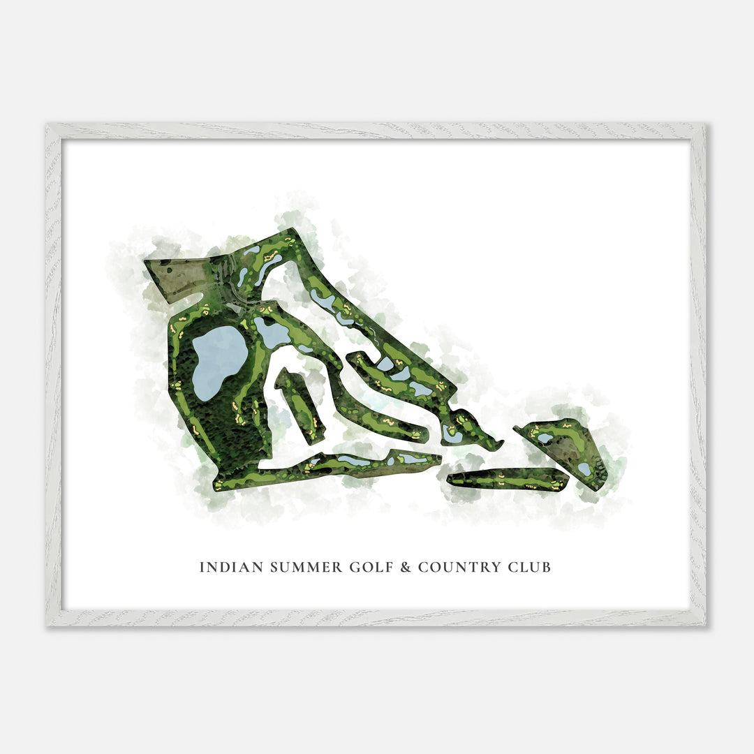 Print of Indian Summer Golf &amp; Country Club Classic Map