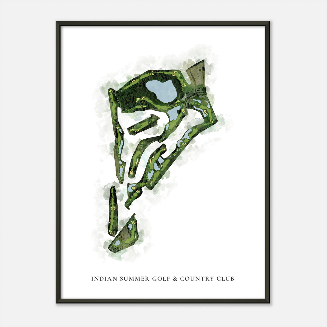 Print of Indian Summer Golf &amp; Country Club Classic Map