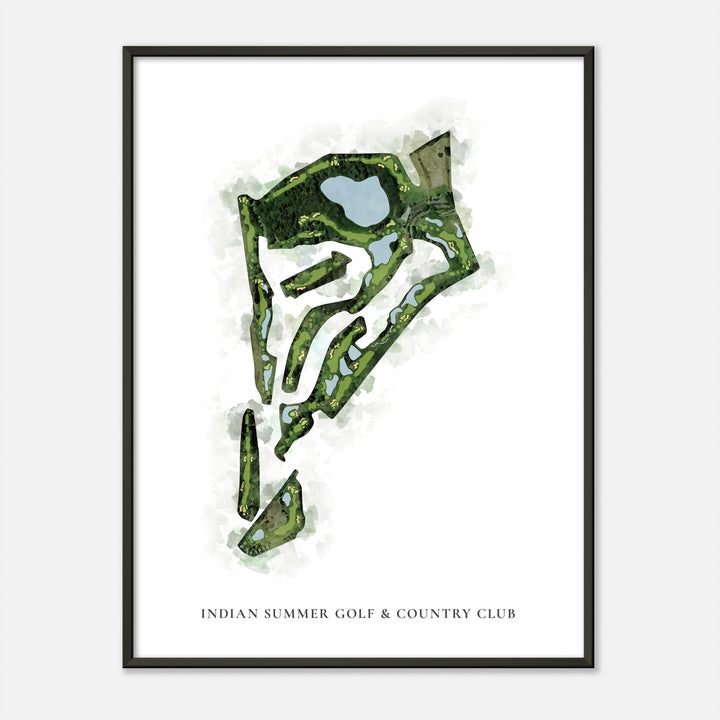 Print of Indian Summer Golf &amp; Country Club Classic Map