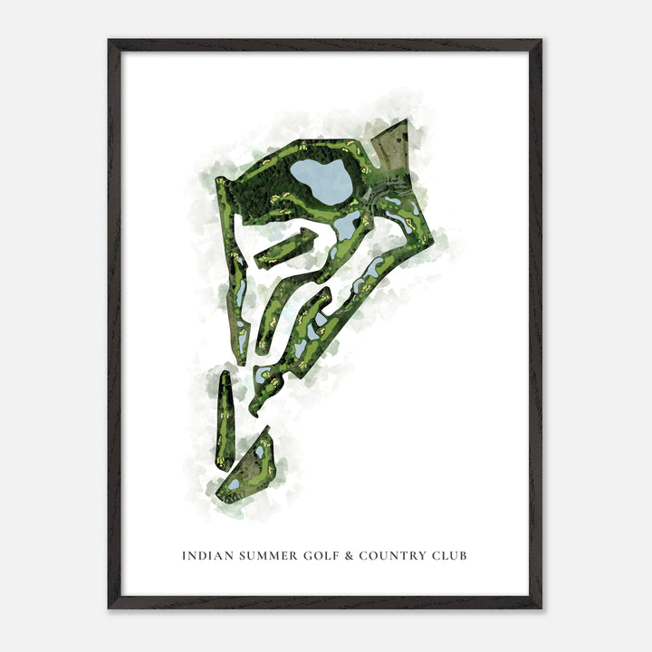 Print of Indian Summer Golf &amp; Country Club Classic Map