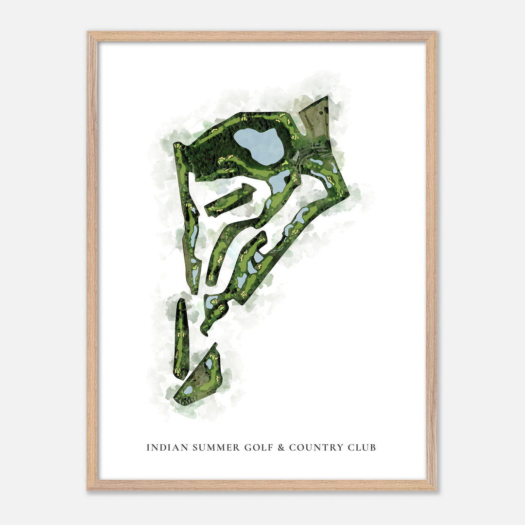 Print of Indian Summer Golf &amp; Country Club Classic Map