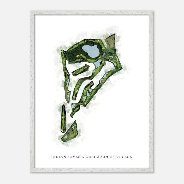 Print of Indian Summer Golf &amp; Country Club Classic Map