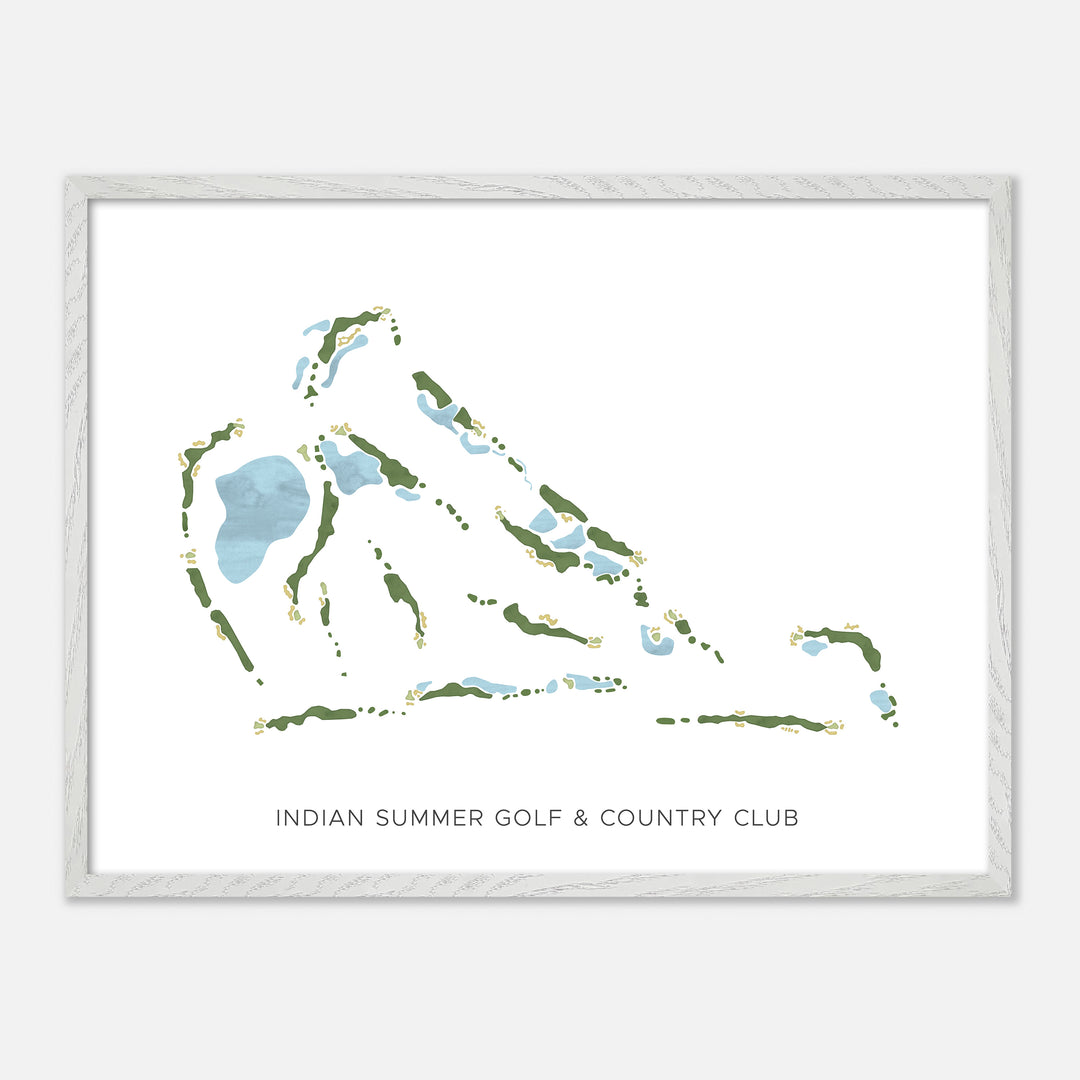 Print of Indian Summer Golf &amp; Country Club Modern Map