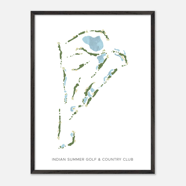Print of Indian Summer Golf &amp; Country Club Modern Map