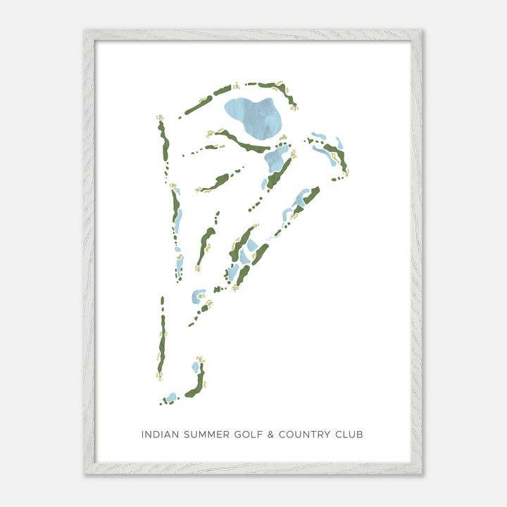 Print of Indian Summer Golf &amp; Country Club Modern Map