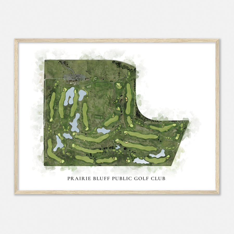 Print of Prairie Bluff Public Golf Club Classic Map