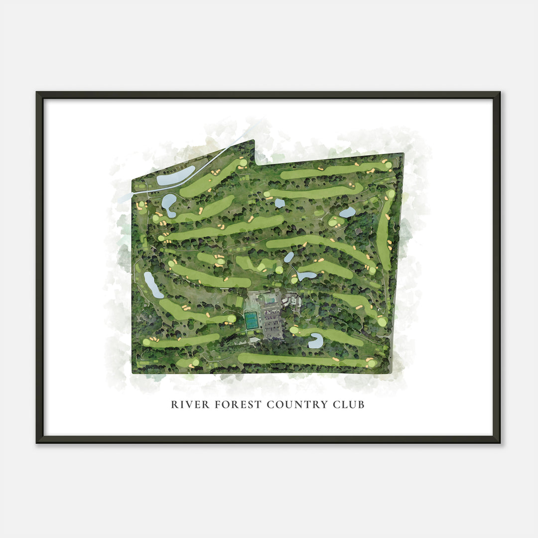 Print of River Forest Country Club Classic Map
