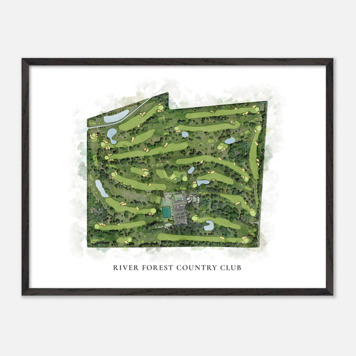 Print of River Forest Country Club Classic Map