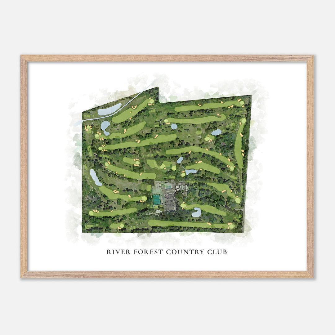Print of River Forest Country Club Classic Map
